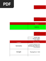 S&C Programme WA1