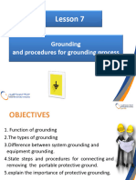 Lesson 7: Grounding and Procedures For Grounding Process