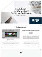 Blockchain's Transformational Impact On Businesses