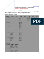 Timetable Query