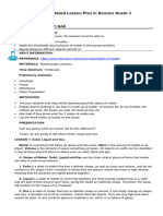 A Semi Detailed Lesson Plan in Science Grade 3: Solid, Liquid and Gas