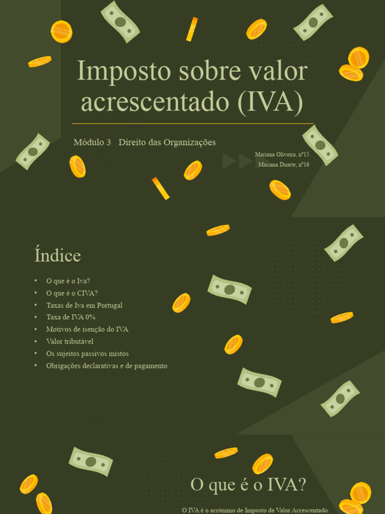 O que é o IVA e suas implicações | PDF | Imposto sobre Valor Agregado ...