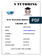 Wts 10 Maths Winter Bootcamp B