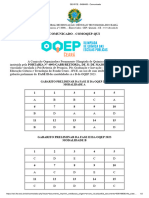 OQEP 2023 - Gabarito Preliminar Fase 2 - Modalidades A e B
