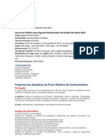 Concurso para Agente Penitenciário do Estado do Ceará 2011