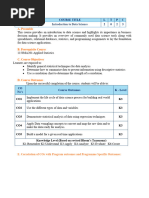 1152CS239-Intro. To Data Science-Syllabus