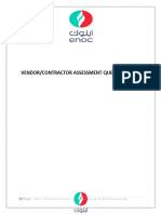 Enoc Vendors and Contractor Assessment Questionnaire.