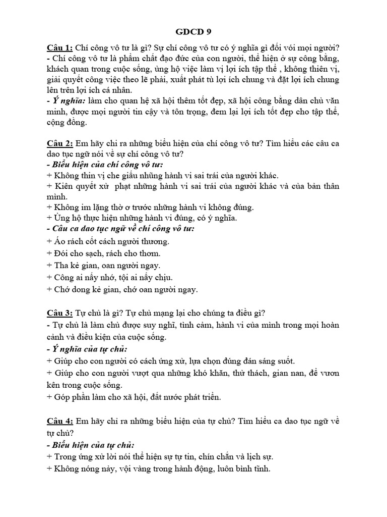 GDCD 9 | PDF