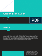 Contoh Slide Kuliah Materi Persiapan Kuliah SKB Pendidikan