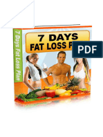 7 Day Rapid Fat Loss Meal Plan