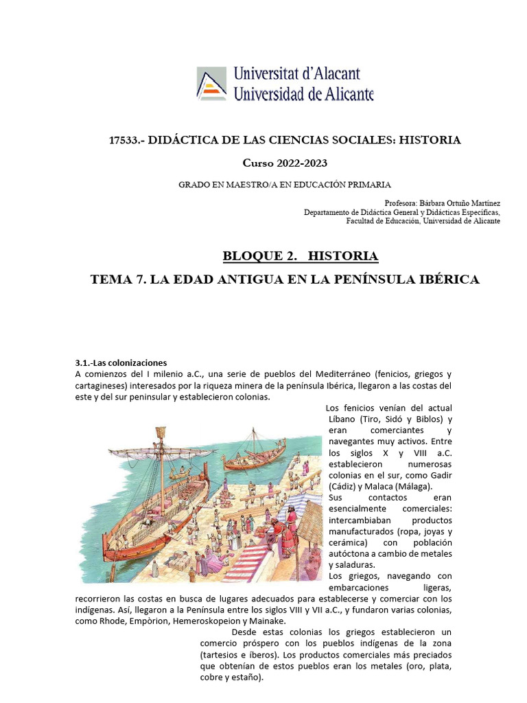 Colonizaciones en la Edad Antigua Ibérica | PDF | imperio Romano | Roma ...