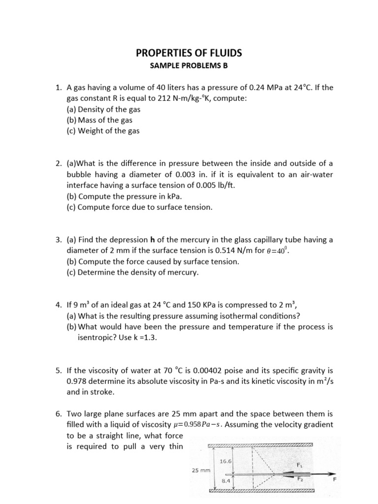 Lec 3A Sample Problem B Prop of Fluids | PDF | Teaching Methods & Materials
