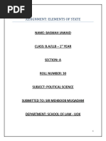 Elements of State - Assg