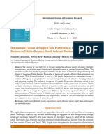 Determinant Factors of Supply Chain Performance: Case at Seaweed Business in Takalar Regency, South Sulawesi Province of Indonesia