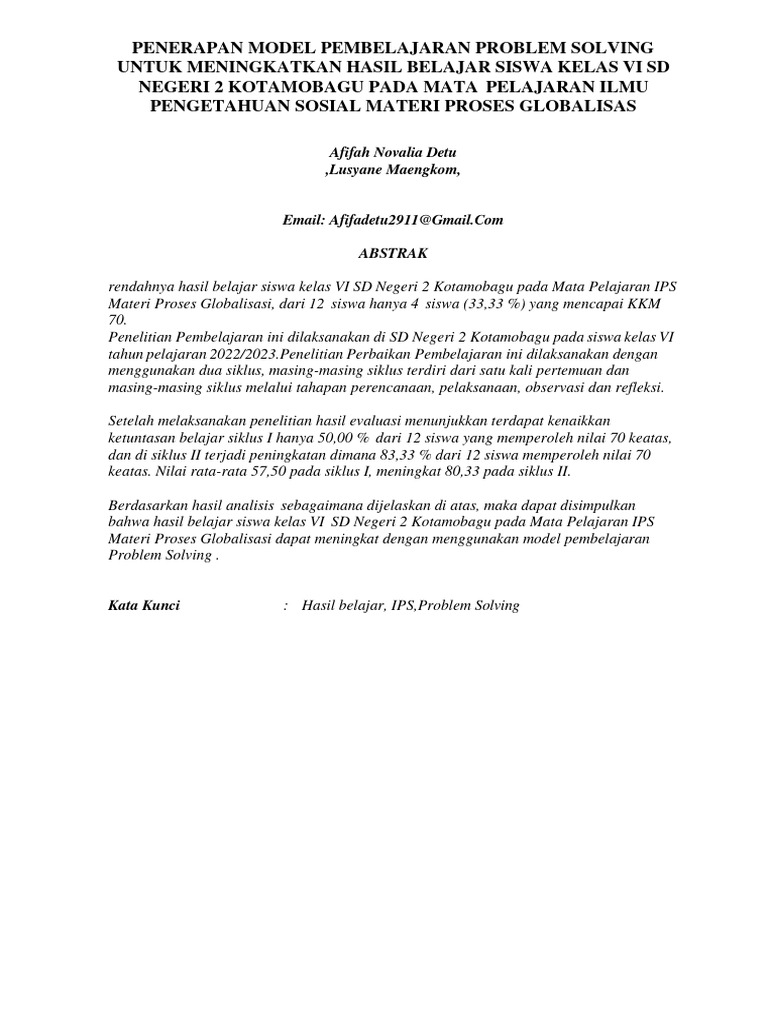 Karya ilmiah afifah novalia detu pdf