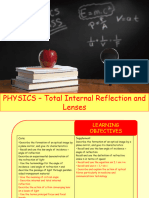 Physics 19 - Total Internal Reflection and Lenses
