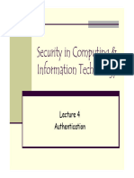 Security Computing-4-Authentication