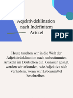 Adjektiv Deklination Nach Indefinitem Artikel