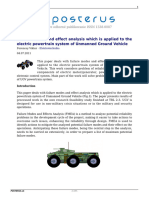 00 Failure Modes and Effect Analysis Which Is Applied To The Electric Powertrain System of Unmanned Ground Vehicle