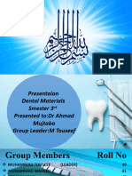 Dental Materials Presentaion