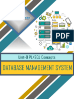 Unit 9 PL-SQL Concepts