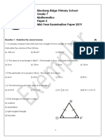 Grade 7 Math Paper 2 Mid Year Examination 2019