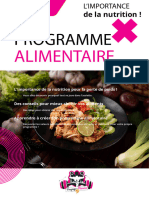 Programme Alimentation Voyage Fitness