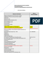 Lista de Materiais - Laboratório - NNP