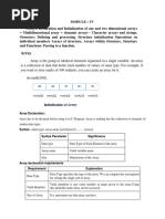 INTRODUCTION TO PROBLEM SOLVING USING C - Unit 4new