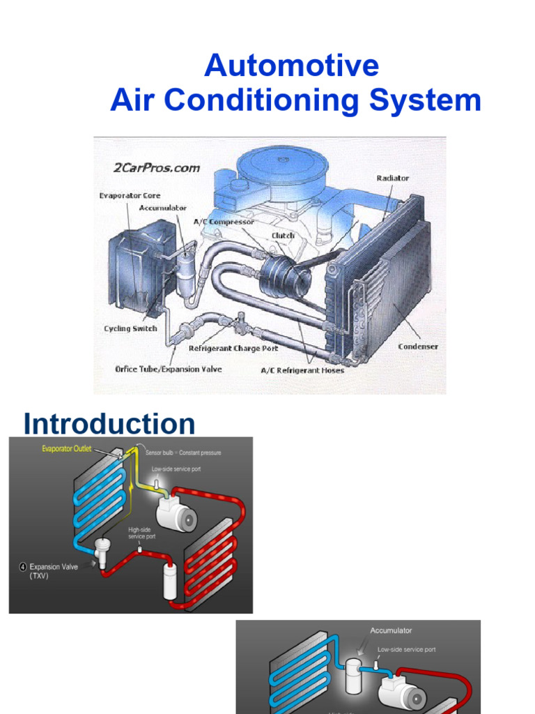 Automotive AC System | PDF | Engineering Thermodynamics | Applied And ...
