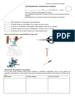 Prueba de Diagnóstico Tecnología 3º Básico