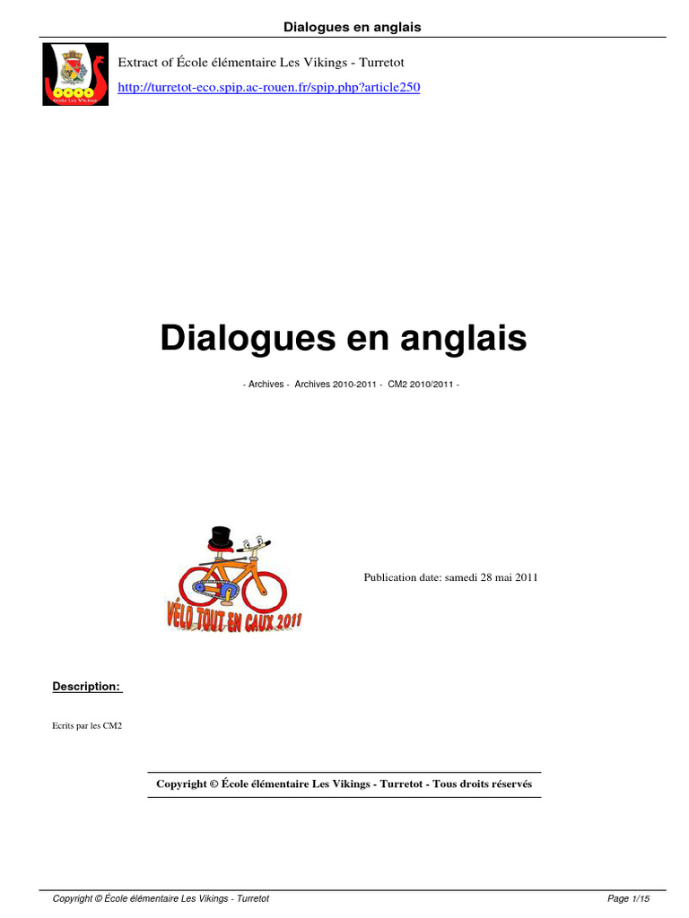 Dialogues en Anglais A250 PDF Animals And Humans Domesticated Animals