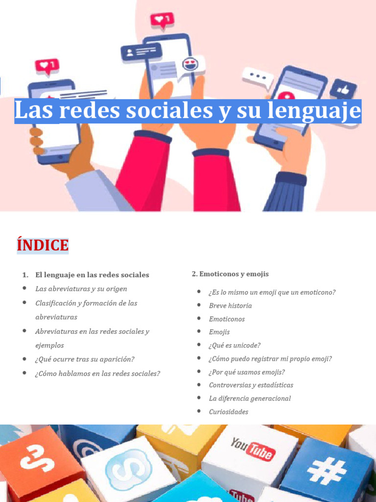 Las RRSS y Su Lenguaje | PDF | Lingüística | Comunicación por medio de ...