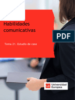 Habilidades Comunicativas: Tema 21. Estudio de Caso