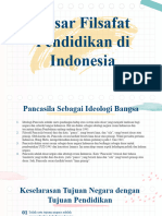 Dasar Filsafat Pendidikan Di Indonesia