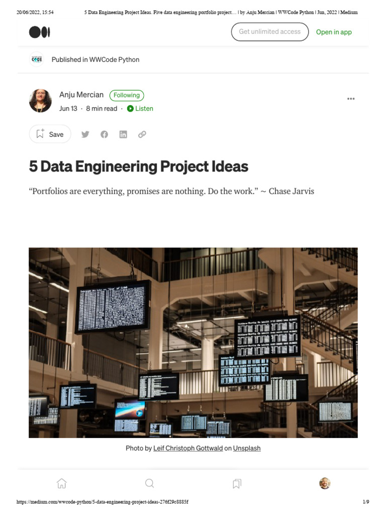 Data Engineering Portfolio Ideas | PDF | Data Warehouse | Conceptual Model