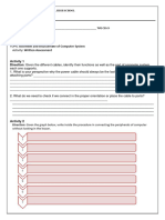 Activity Sheet 2.1c - Written Assessment