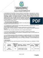 Edital Retificado N 01 2023 Concurso Publico