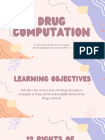 Copy Only Drug Computation Routes and Rights of Administration