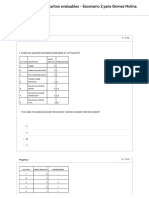 Historial de Exámenes para Actividad de Puntos Evaluables - Escenario 2