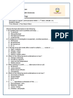 Pharmacology Mid Exam, Model A-1