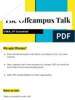 The Offcampus Talk