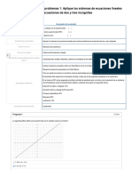 Examen - (APEB1-10%) Resolución de Problemas 1 - Aplique Los Sistemas de Ecuaciones Lineales para Resolver Problemas de Ecuaciones de Dos y Tres Incógnitas