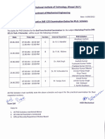 Revised Workshop Practical Exam PHD Scholar Duty