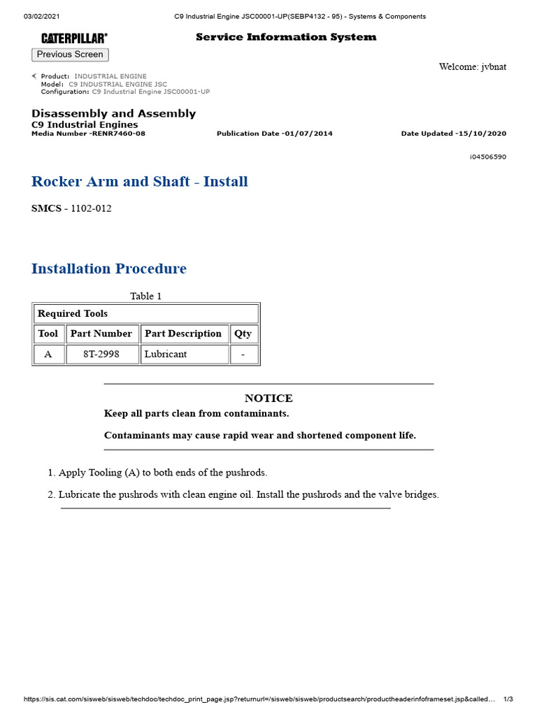 Rocker arm install download free pdf engine technology rotating