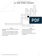 Pewarisan Sifat (Materi Genetik) - Crossword Labs