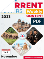 Current Affairs Weekly Content PDF November 2023 1st Week by AffairsCloud 1