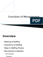 Functions of Management: Staffing