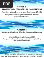 Section 2 Professional Teachers Are Competent Chapter 4