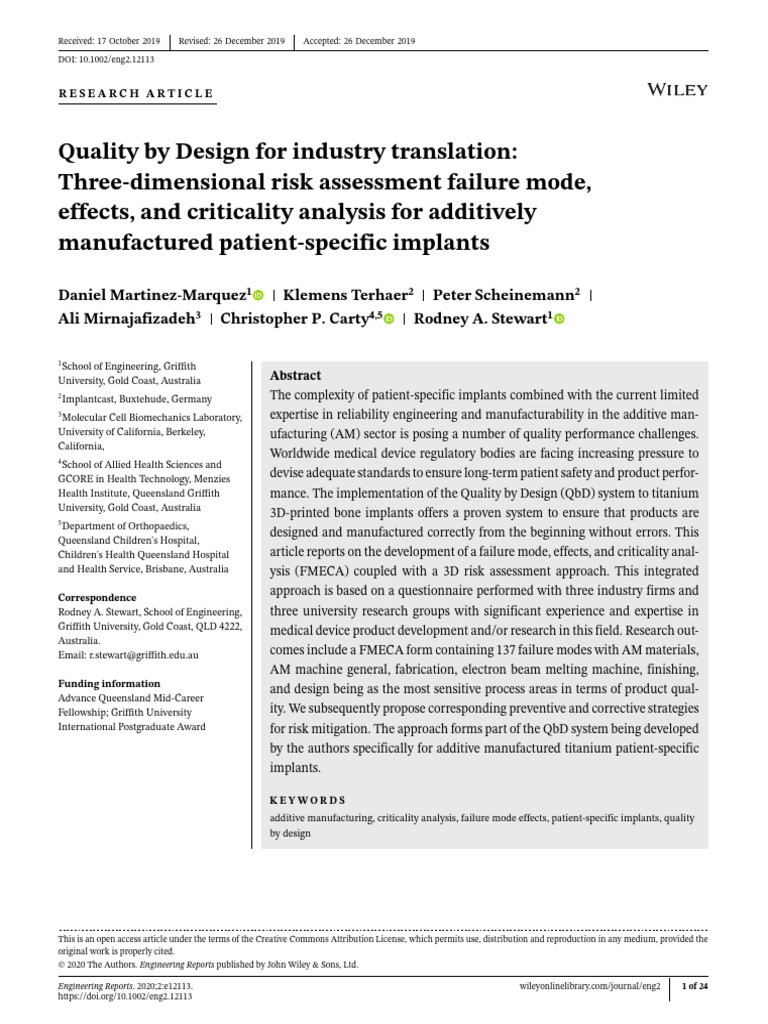 Quality by Design For Industry Translation ThreeD PDF Risk Risk
